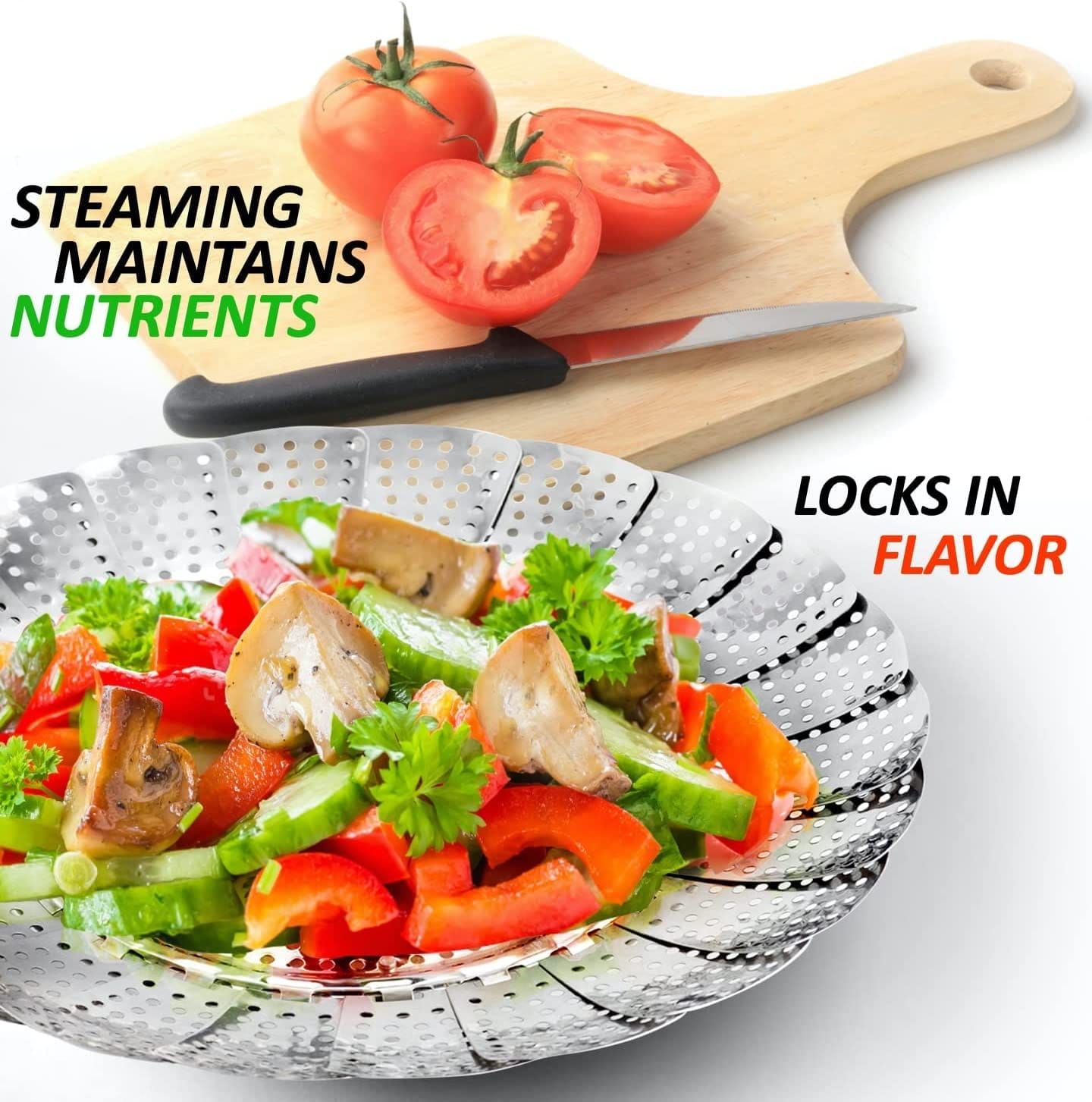Stainless Steel Steamer Basket/Vegetable Steamer_1