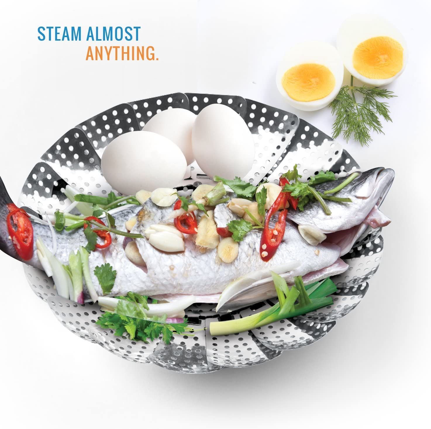 Stainless Steel Steamer Basket/Vegetable Steamer_3