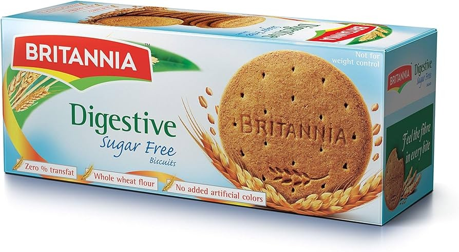 Britannia Digestive Biscuits - sugar free  trans fat free  no added artificial colors_0