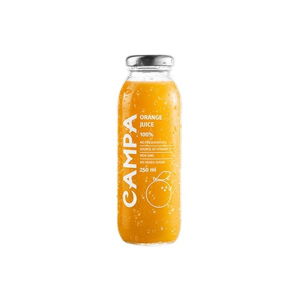 Campa Long Life Orange Juice - GMO free  preservatives free  no added sugar_0