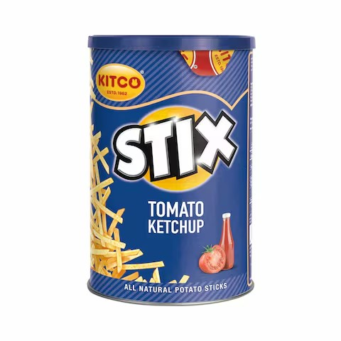 Kitco Stix Tomato Ketchup Potato Chips - vegetarian  artificial flavors free_0