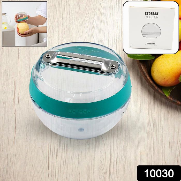 Multifunctional Round Shape Peeler with Container Removable and Washable Storage Type Vegetable Fruit Peeler for Kitchen _3