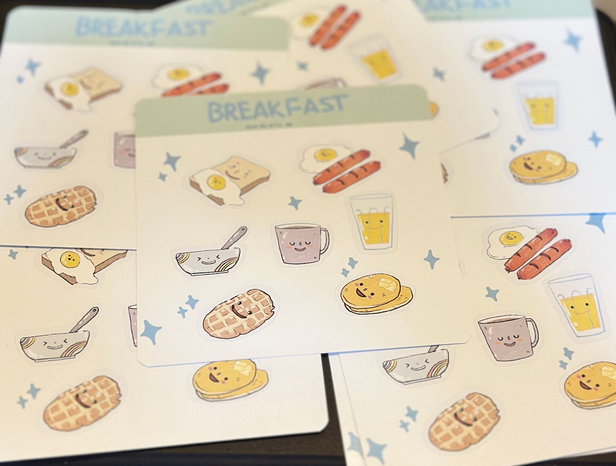 Breakfast sticker sheet_1