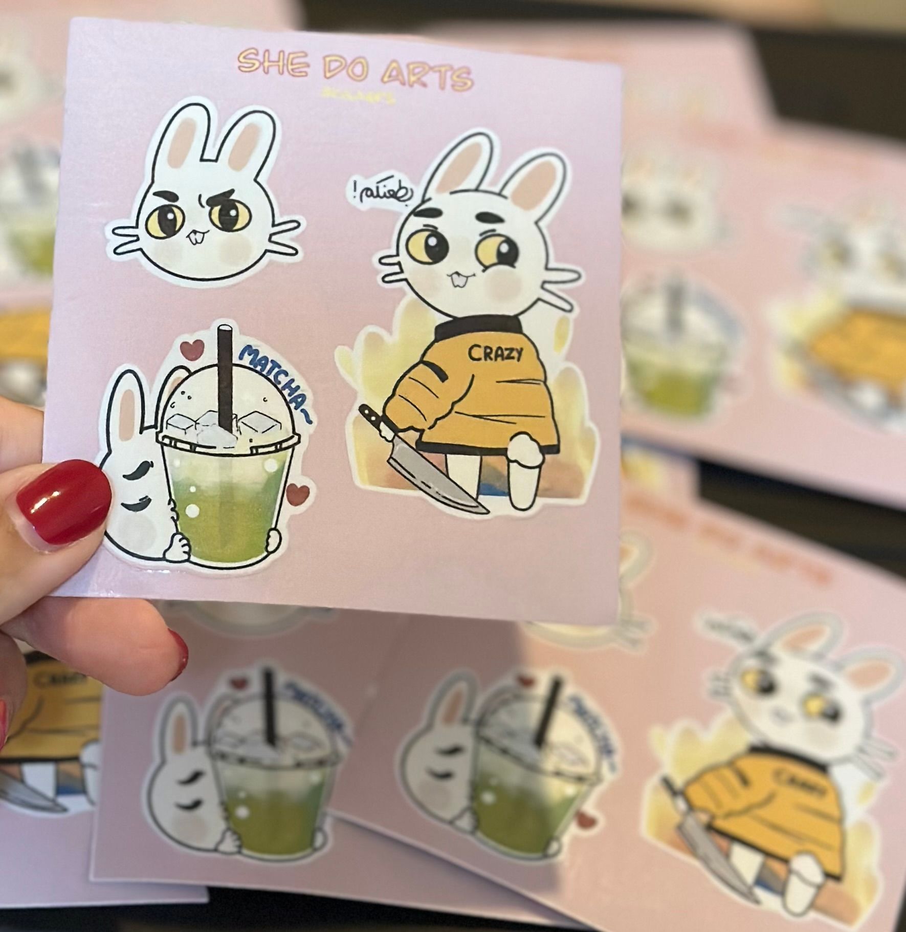 Rabbit sticker sheet_0