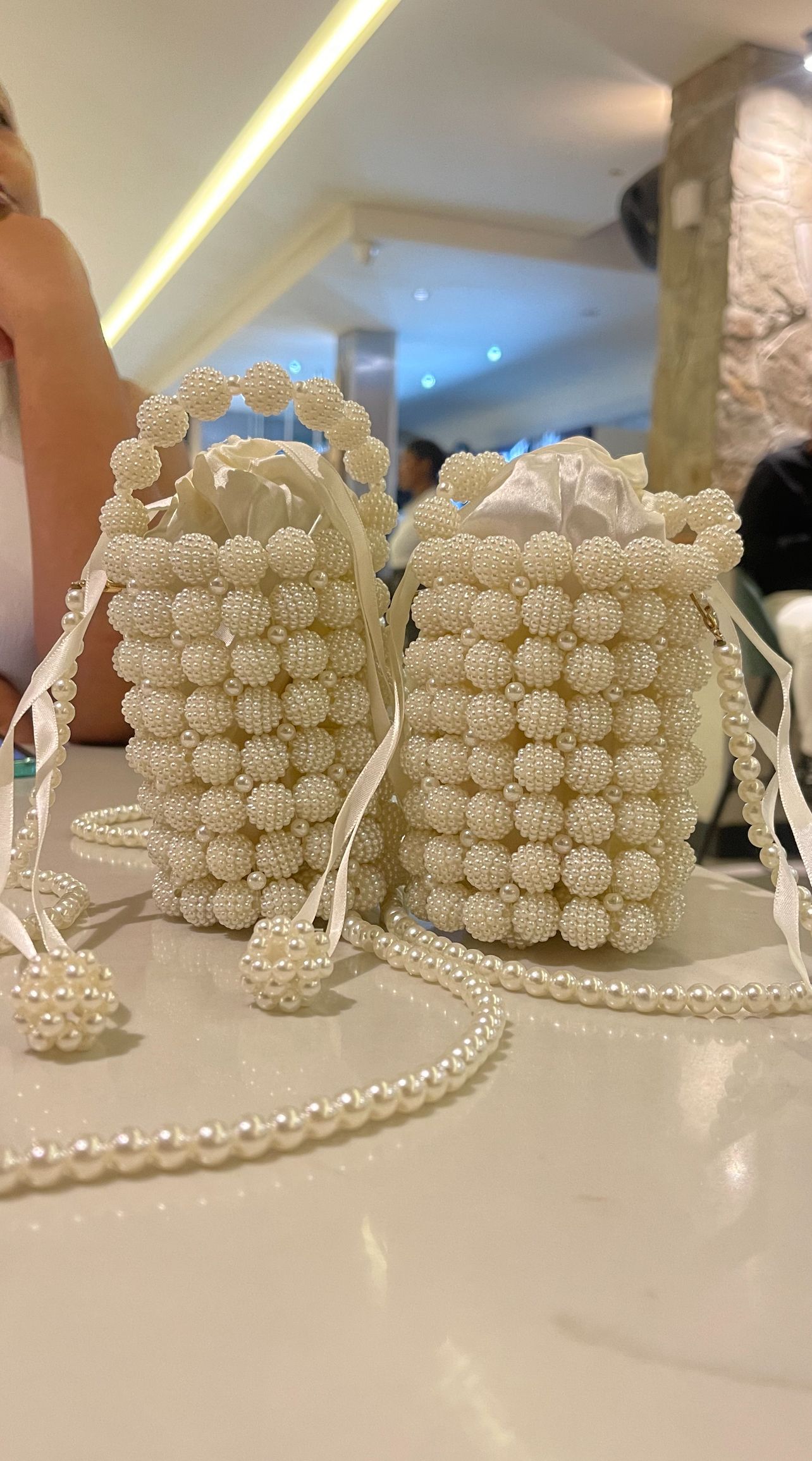 Pearl bucket bag _1