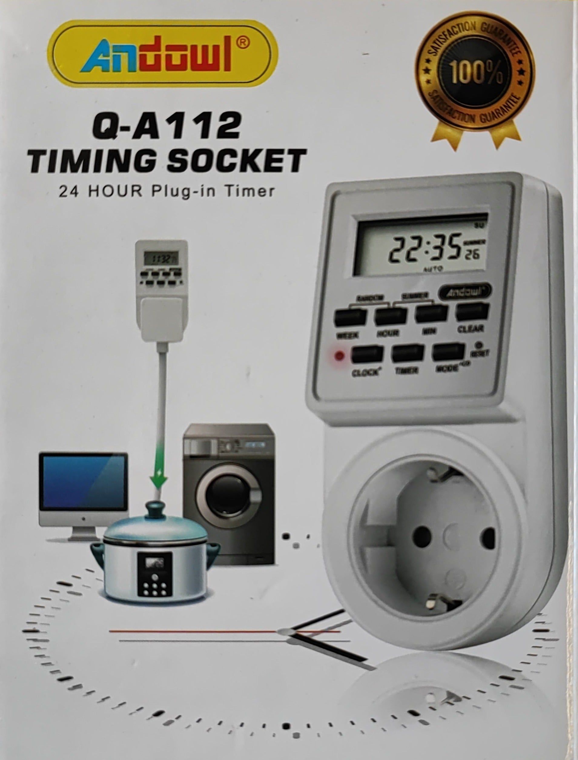 Andowl Q-A112 220V 24 Hour Programmable Digital LCD Power Timer Switch_0