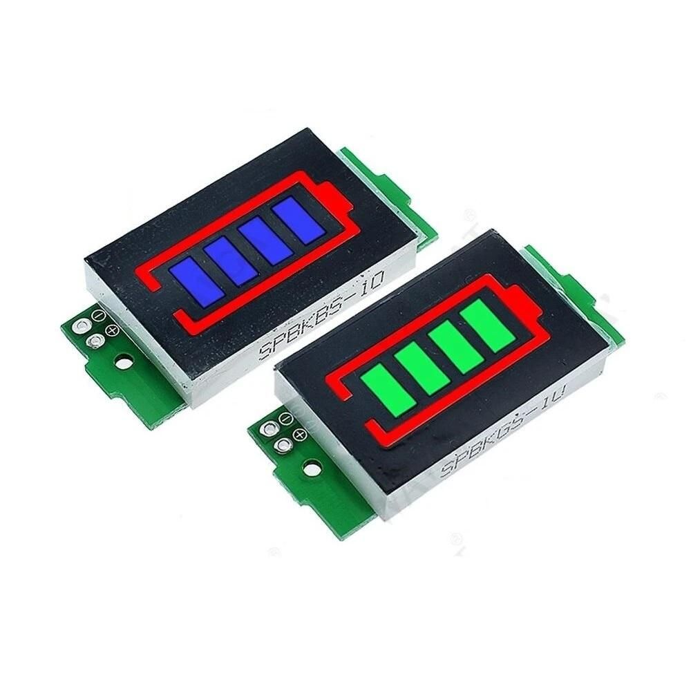 3S 12.6V Lithium Battery Capacity Indicator Module with Blue Display_0