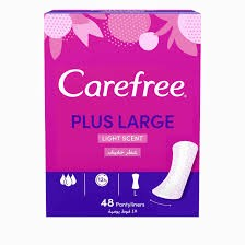 Carefree Plus Large Pantyliners Light Scent_0