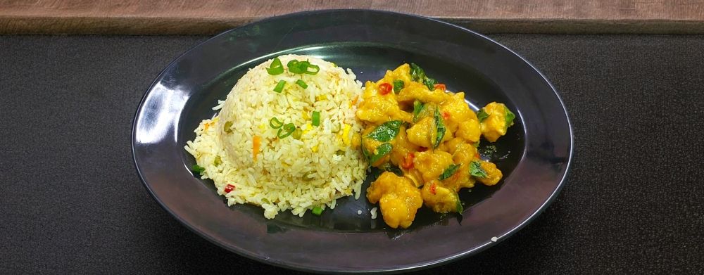 dry salted egg fried rice _0