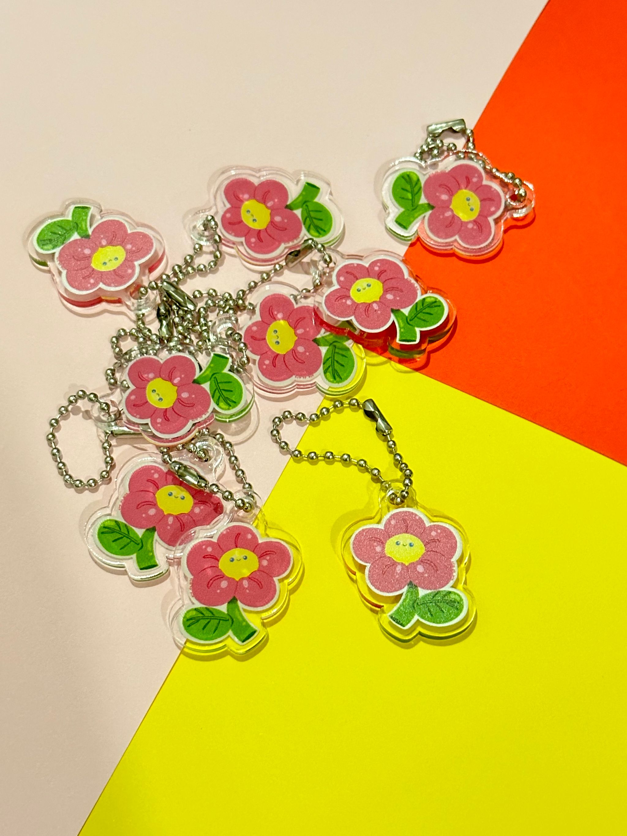 Cute flower keychain _1