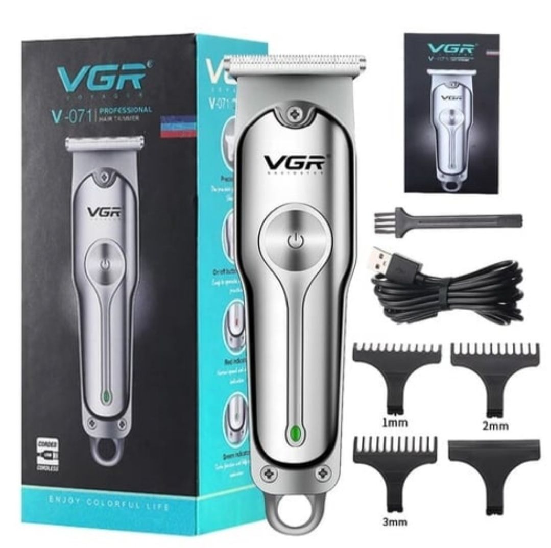 VGR Professional Hair Clipper with LCD Display, Adjustable Shaver._5