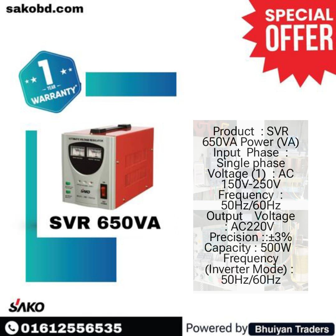 SAKO Single Phase -650 VA SERVO type_0