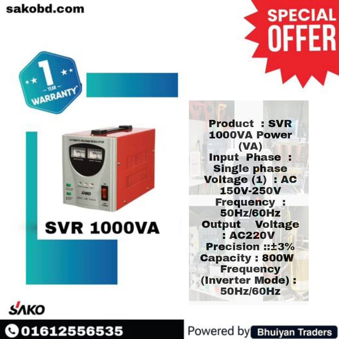 SAKO Single Phase -1000 VA SERVO type_0
