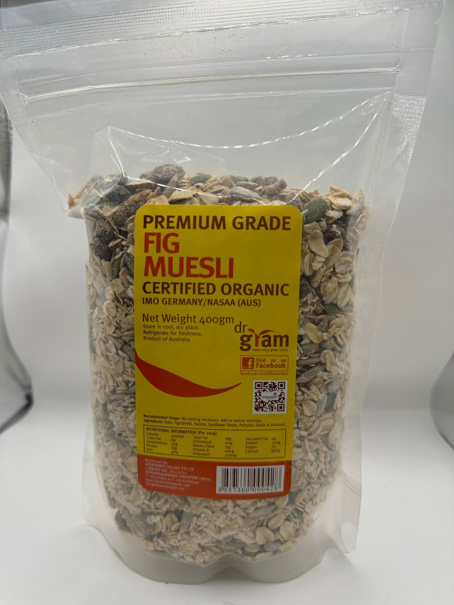 Dr Gram Organic Fig Muesli _0