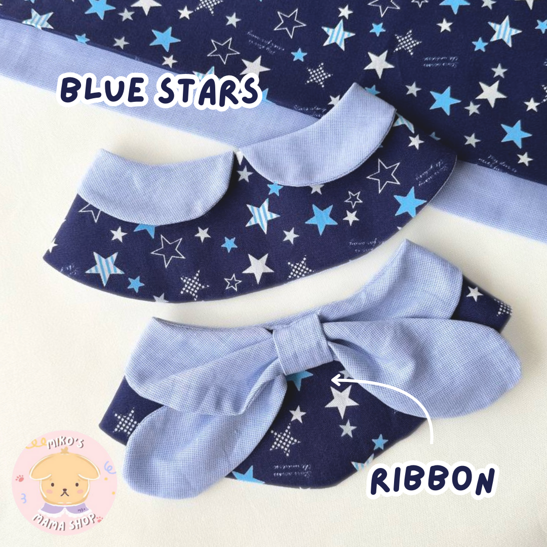 Blue Stars Ribbon Collar (Premium)_1