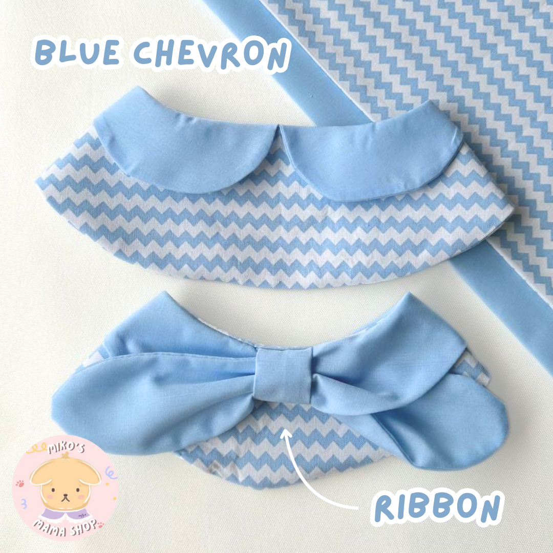 Blue Chevron Ribbon Collar (Premium)_1