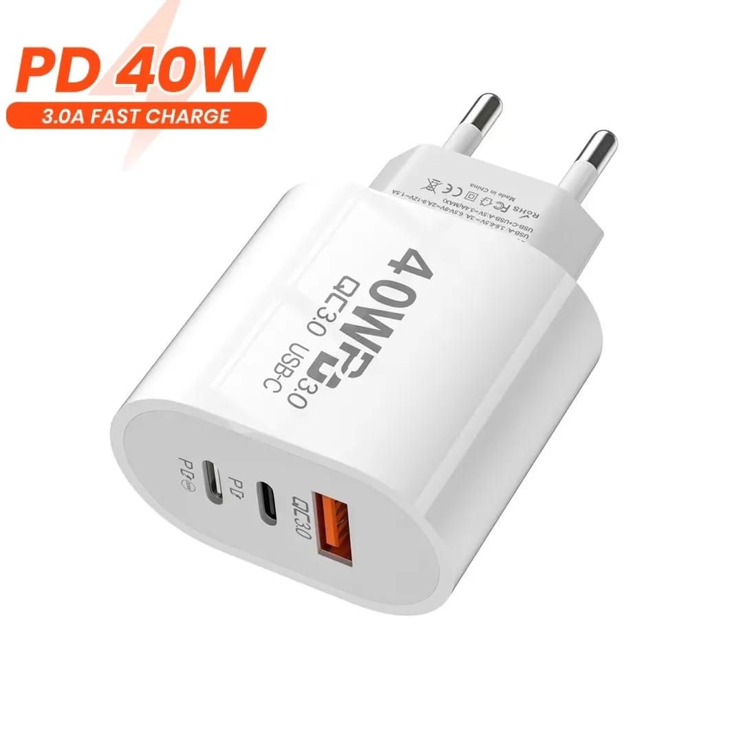 40W Multi-Compatible Single PD Fast Charger_0