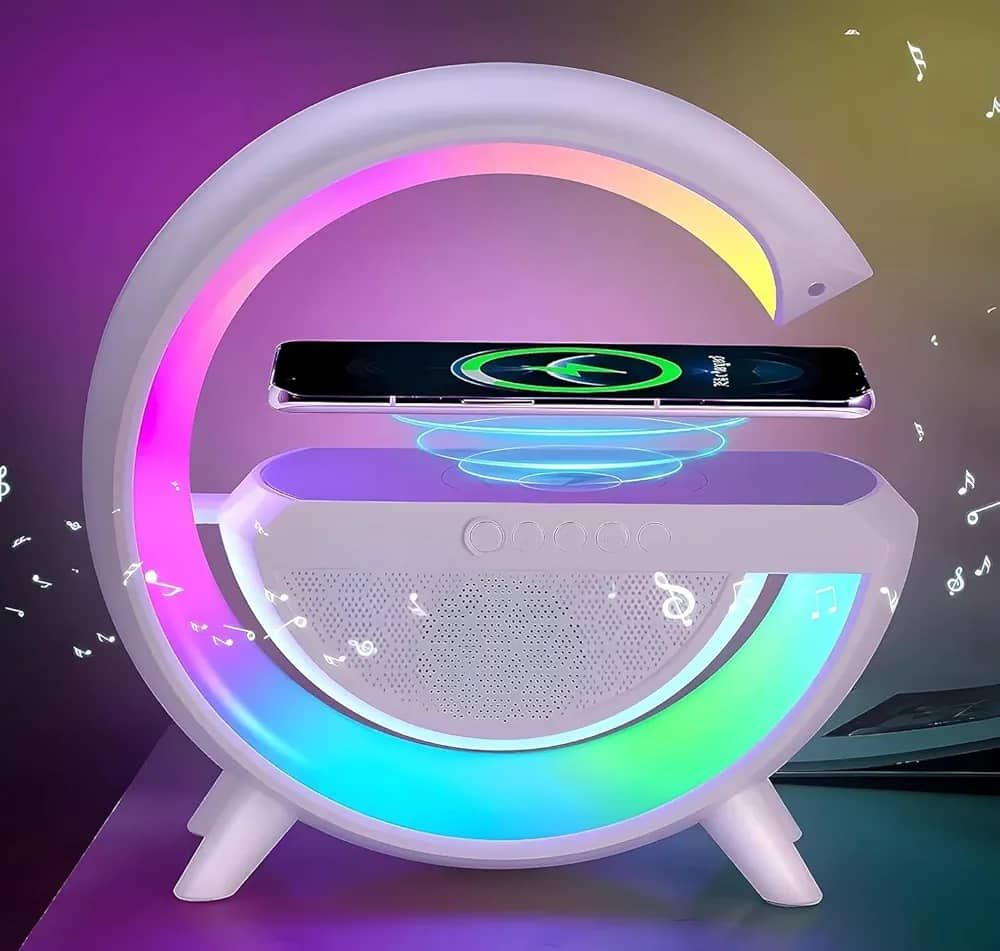 3 In 1 Rechargeable Light Wireless Charger & Speaker_0