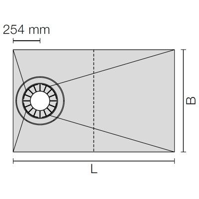 Kerdi Shower TS Sloped Tray For Off-Centre Drainage_1