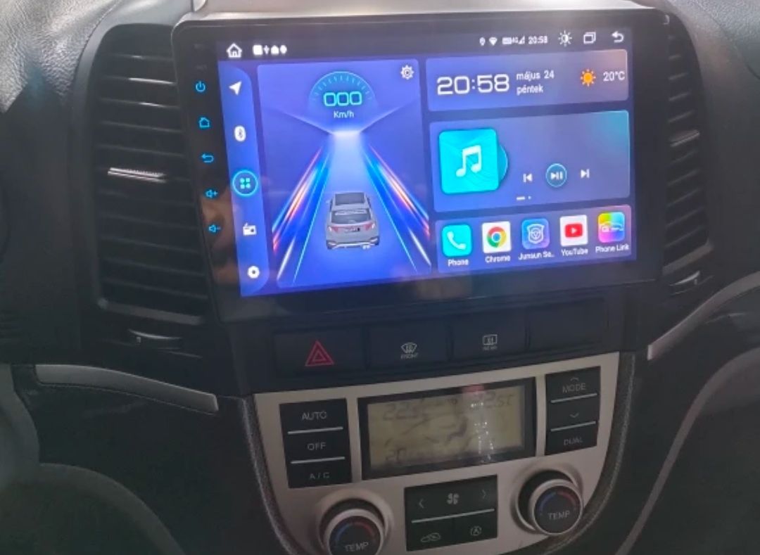 Rádio 9" android Hyundai Santa Fé 2006 a 2012 CARPLAY WIFI GPS 2/32GB_8