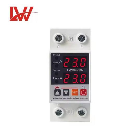LWGQ-63N 63A 230V Din rail adjustable over and under voltage protective device_0