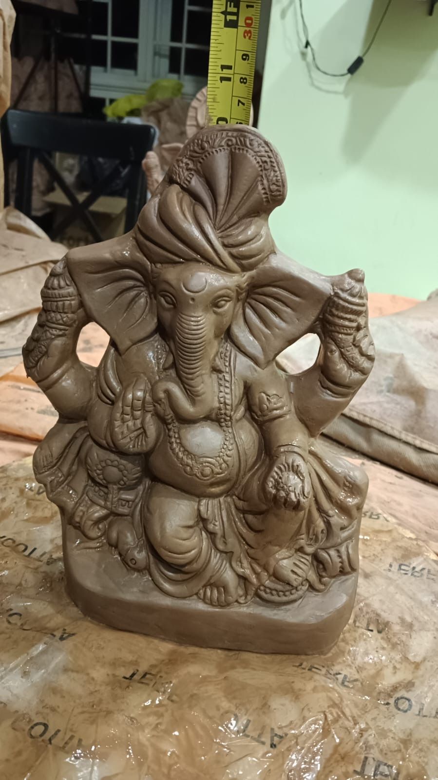 9” RT Plain Balaganesha on Diwan with Pagadi HYD _2