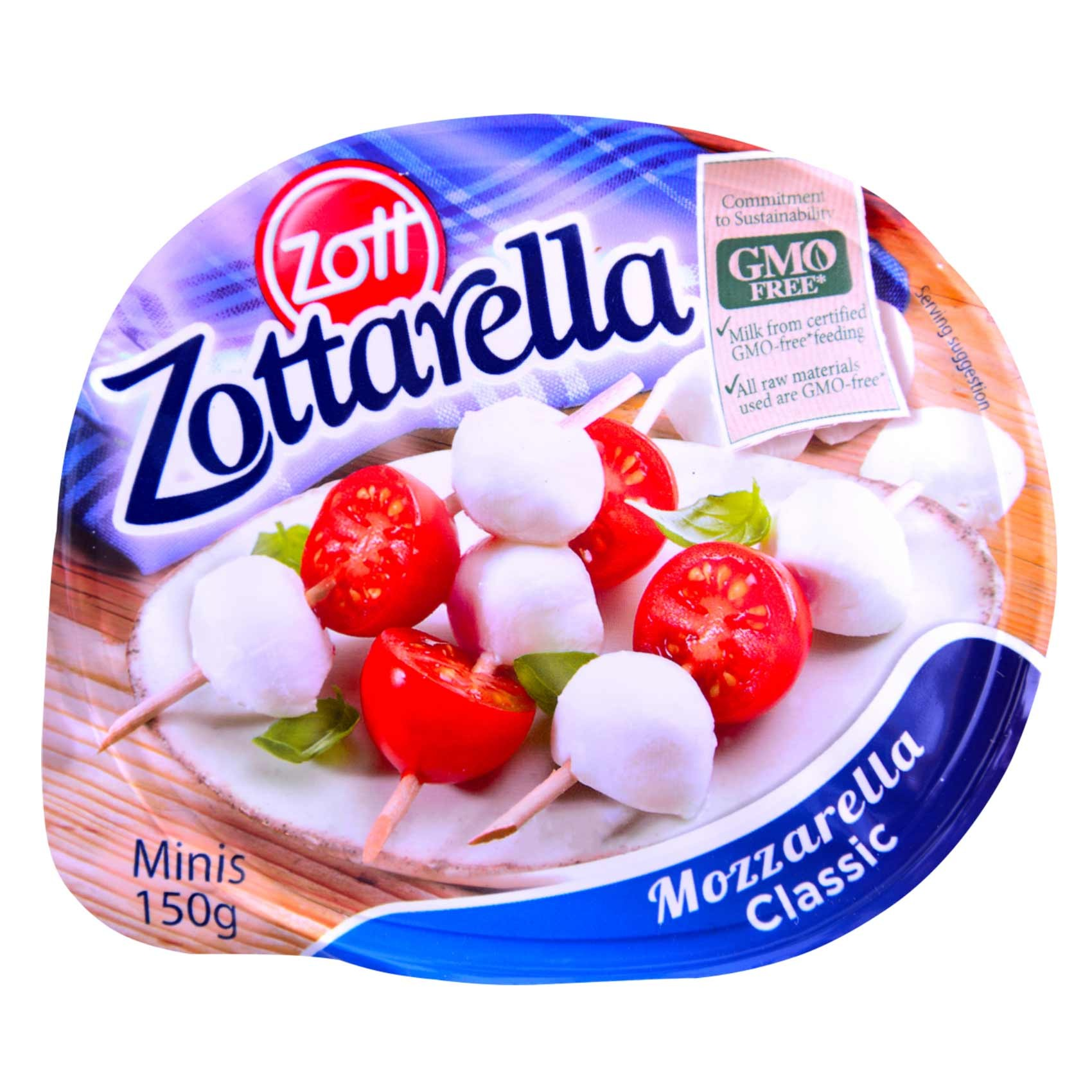 Zott Zottarella Mini Classic Mozzarella Cheese Balls - GMO free_0