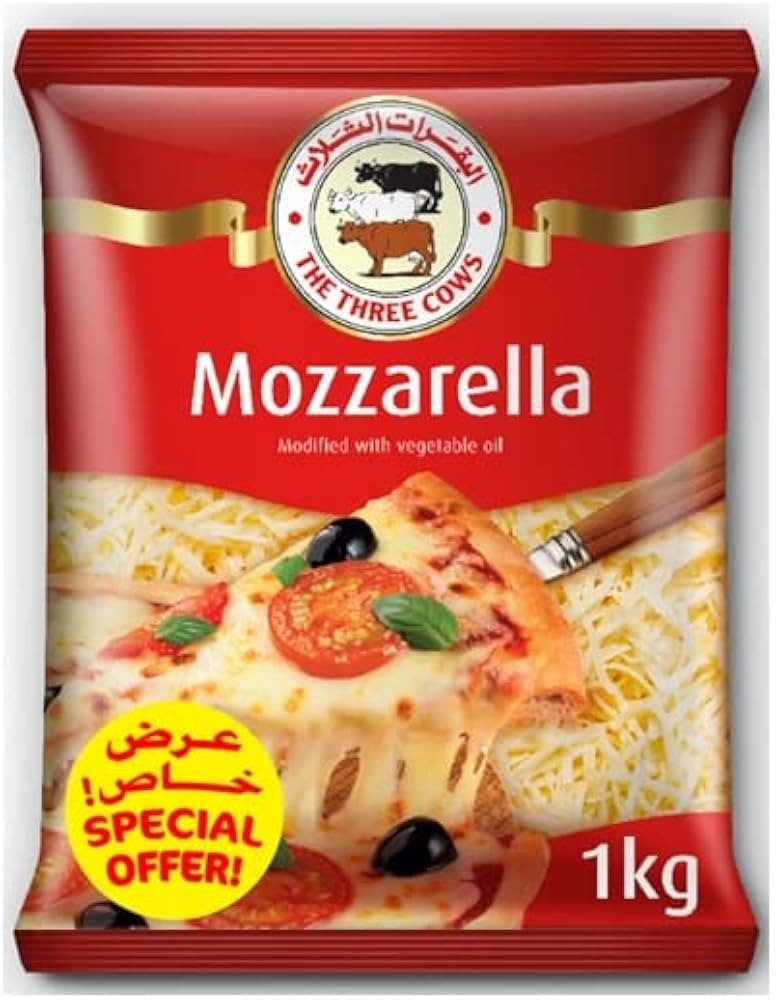 The Three Cows Shredded Mozzarella Cheese_0