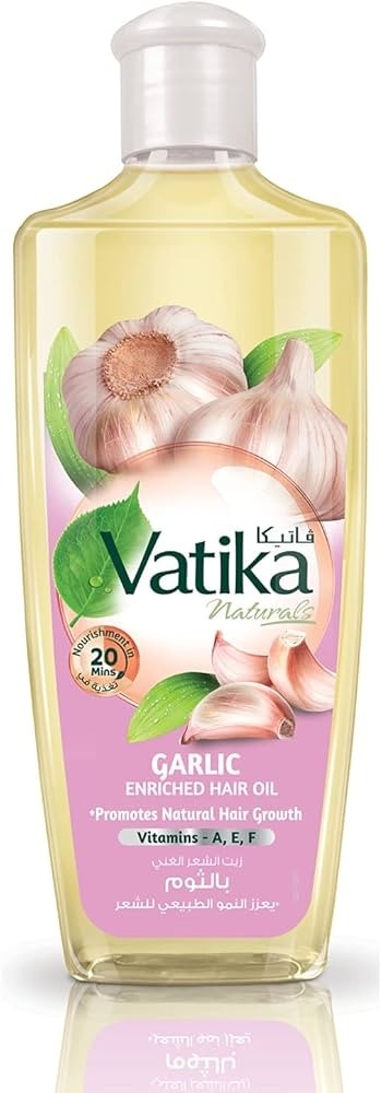 Vatika Naturals Garlic Enriched Hair Oil for Hair Growth_0