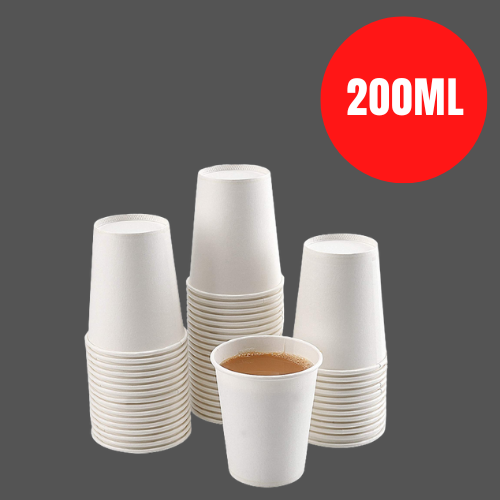 Paper cups 200 ml - colour white _0