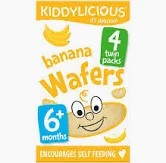 Kiddylicious Banana Wafers (6+ Months) - gluten free  dairy free_0