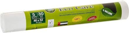 Vision Oxo-Biodegradable 2XS White 5 Gallon Garbage Bag Roll (46x52cm)_0