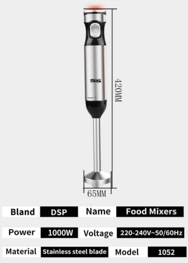 DSP Food Mixer Electrical Hand Blender 1000w KM1052_3