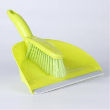 Oaxy Yellow Dustpan & Brush Set_0