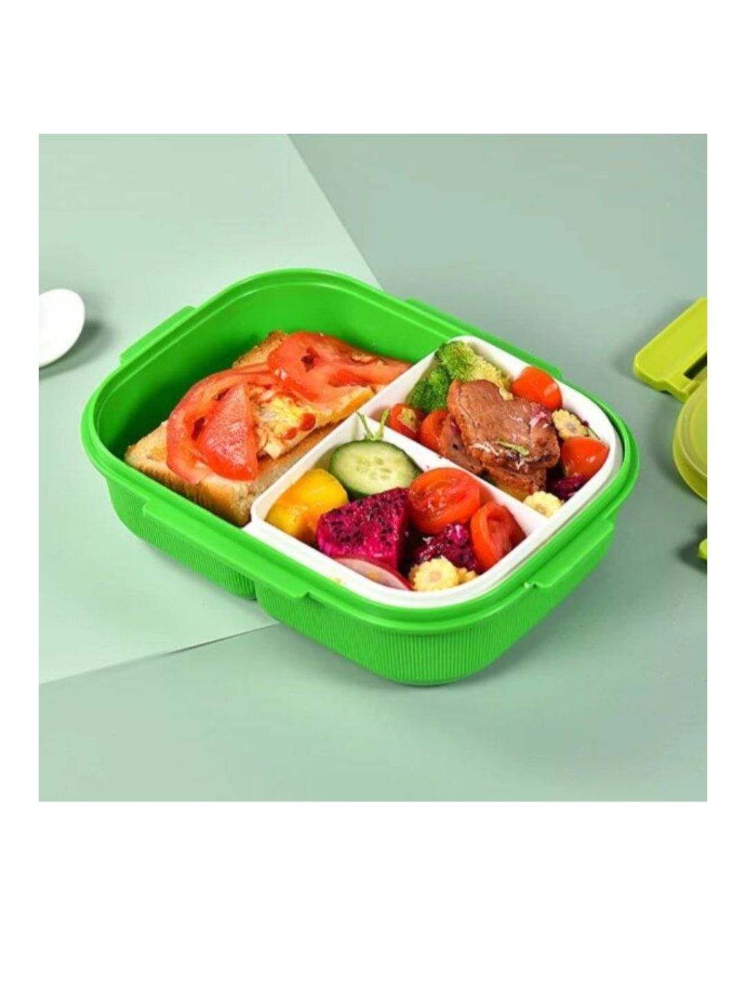  3 compartment Bento lunch box with  Water Bottle Set_5