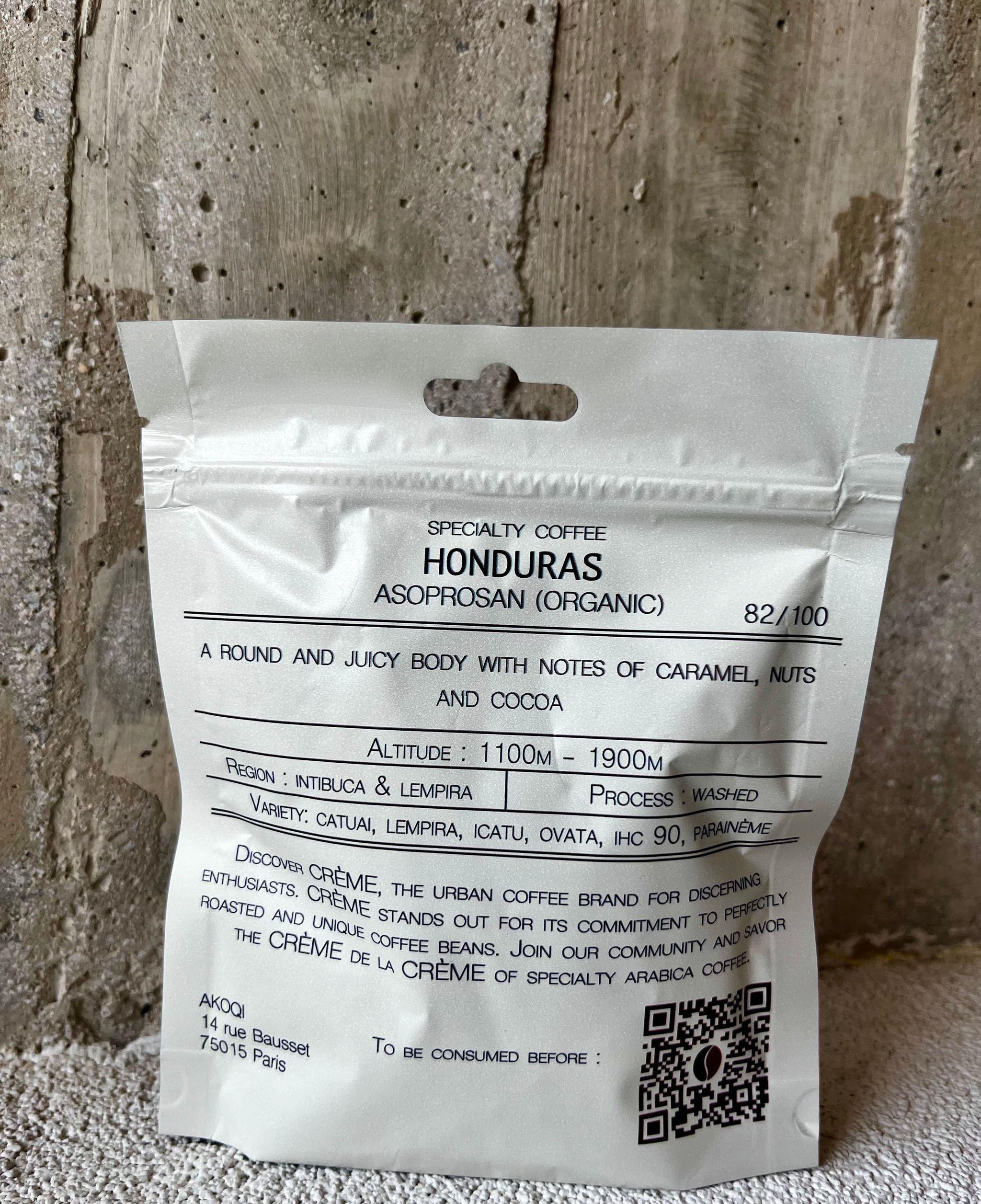 ASOPROSAN HONDURAS (Organic) 82/100 - 450g_1