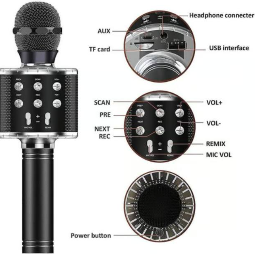 WIRELESS BLUETOOTH SPEAKER KARAOKE MICROPHONE_2