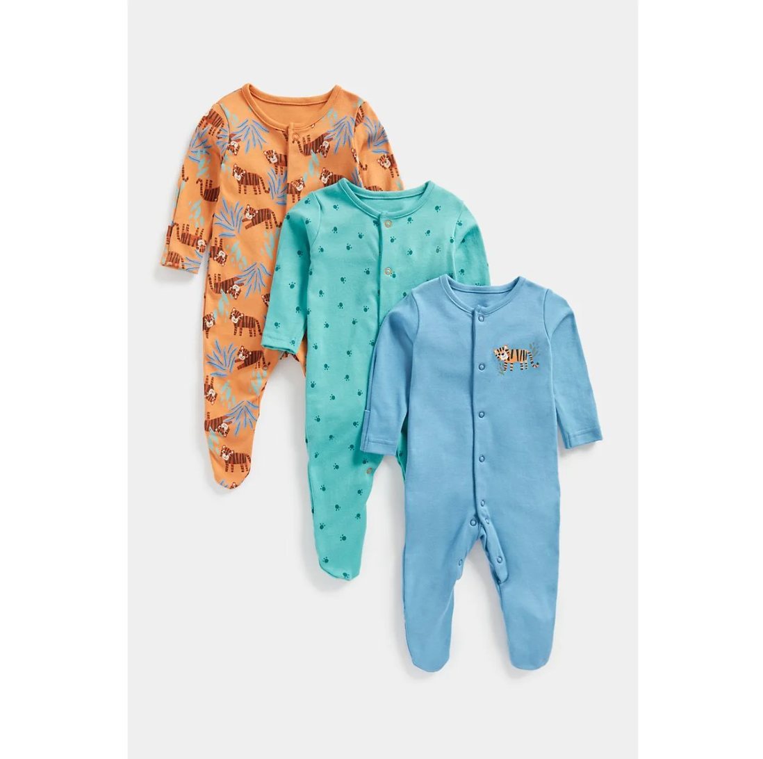 Tiger Sleepsuits 3 Pack_0