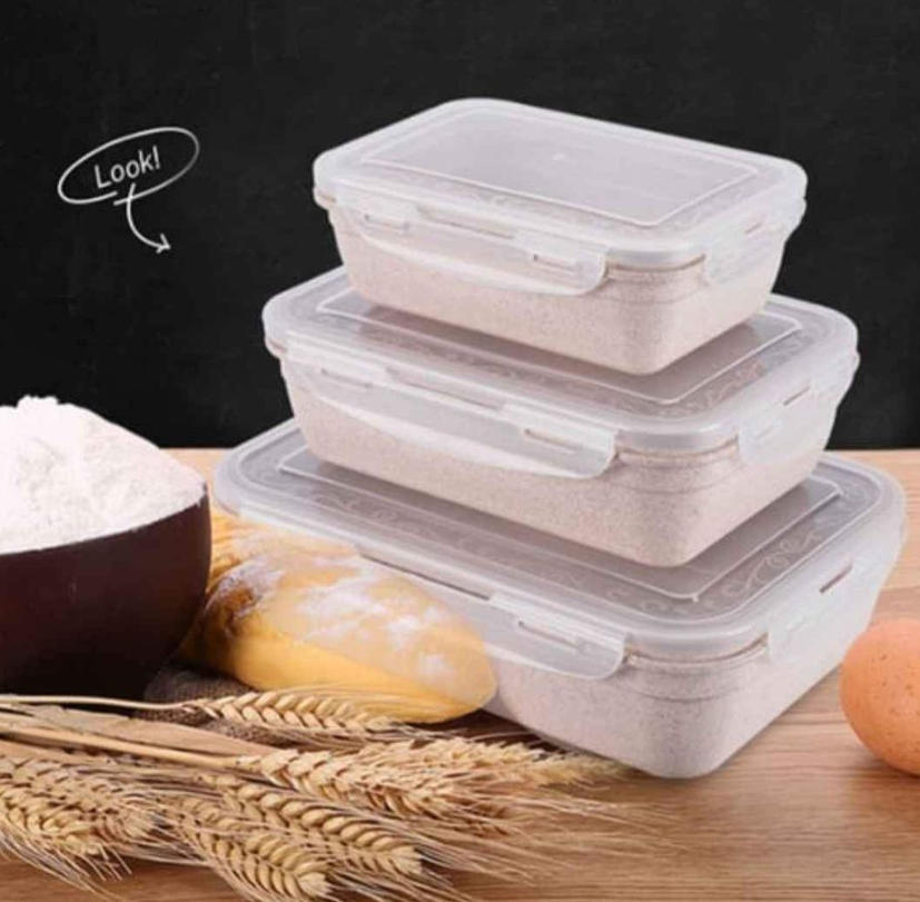 3PCS Storage Containers Sets Microwave Freezer Box_2