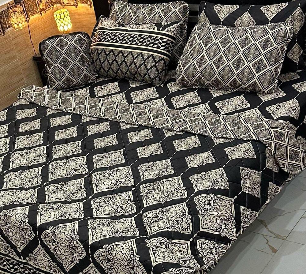 7 pcs cotton printed comforter set,_10