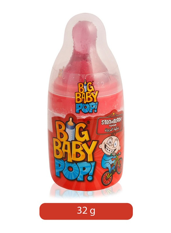 Big Baby Pop Hard Candy Strawberry Flavor (3+ Years)_0