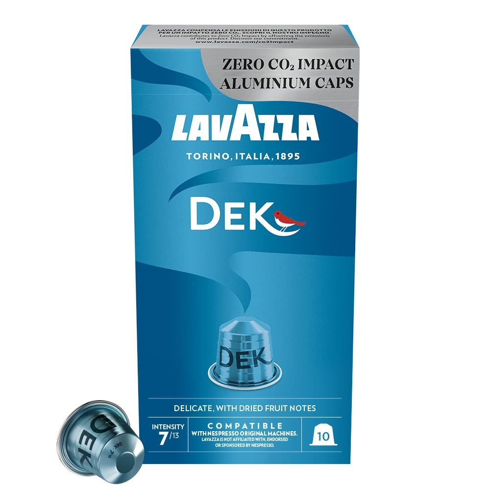 Lavazza Dek Decaffeinated Roasted Espresso Coffee Capsules - Intensity 7_0