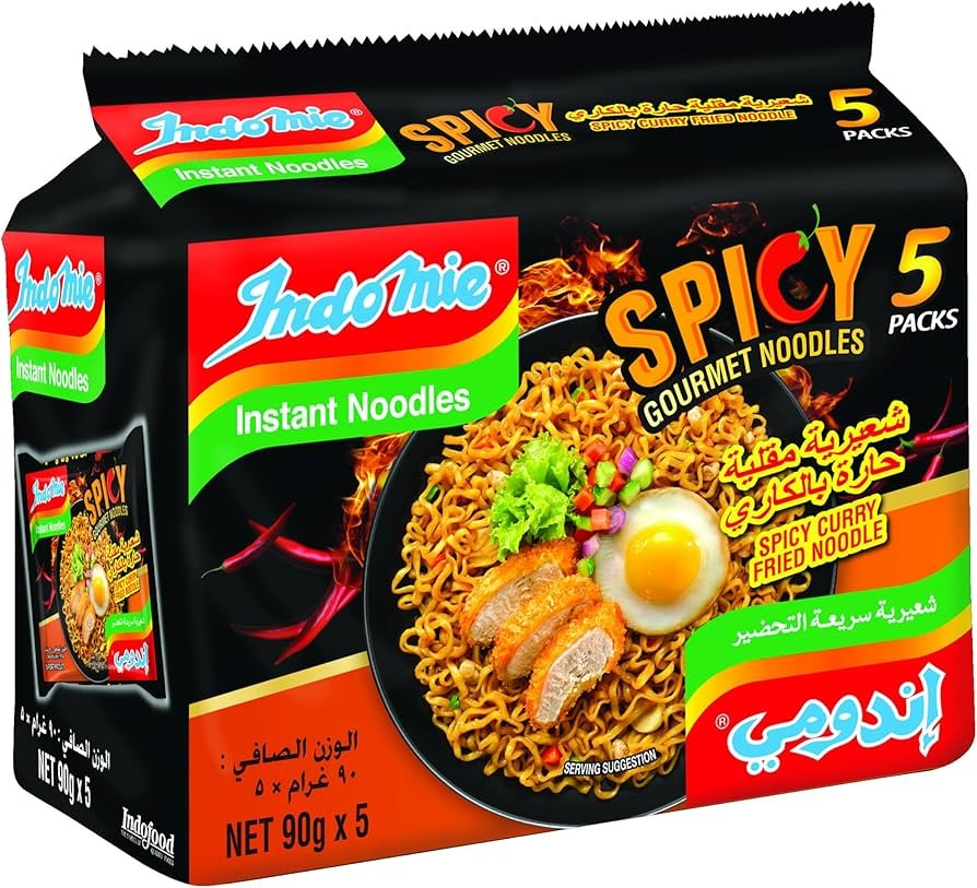 Indomie Instant Fried Gourmet Noodles Spicy Curry Flavor_0