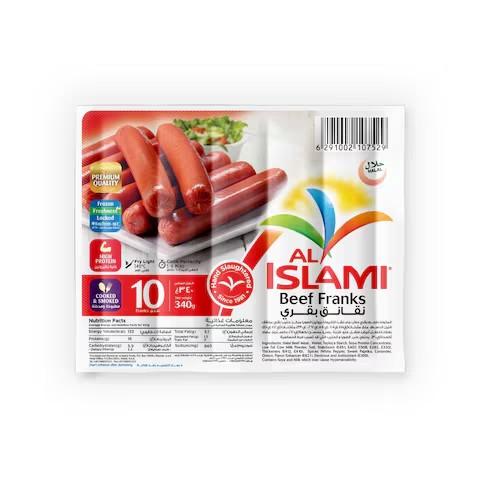 Al Islami Frozen Beef Franks (10 Pieces)_0