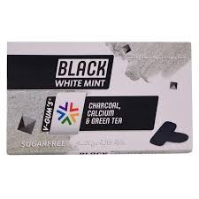 V-Gum s Black White Mint Chewing Gums with Charcoal  Calcium & Green Tea - sugar free_0