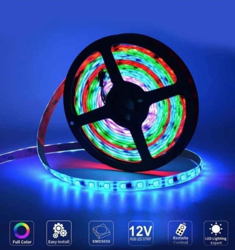 RGB Remote Control LED Strip Light- 16 Colors Changing, (5-Meter) RGB 5R_1