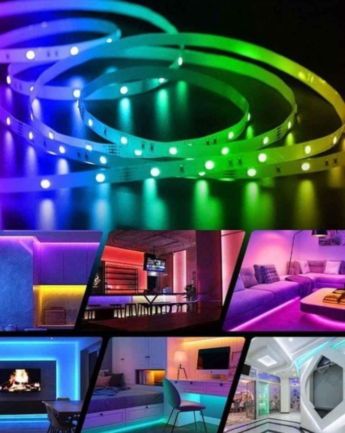 RGB Remote Control LED Strip Light- 16 Colors Changing, (5-Meter) RGB 5R_2