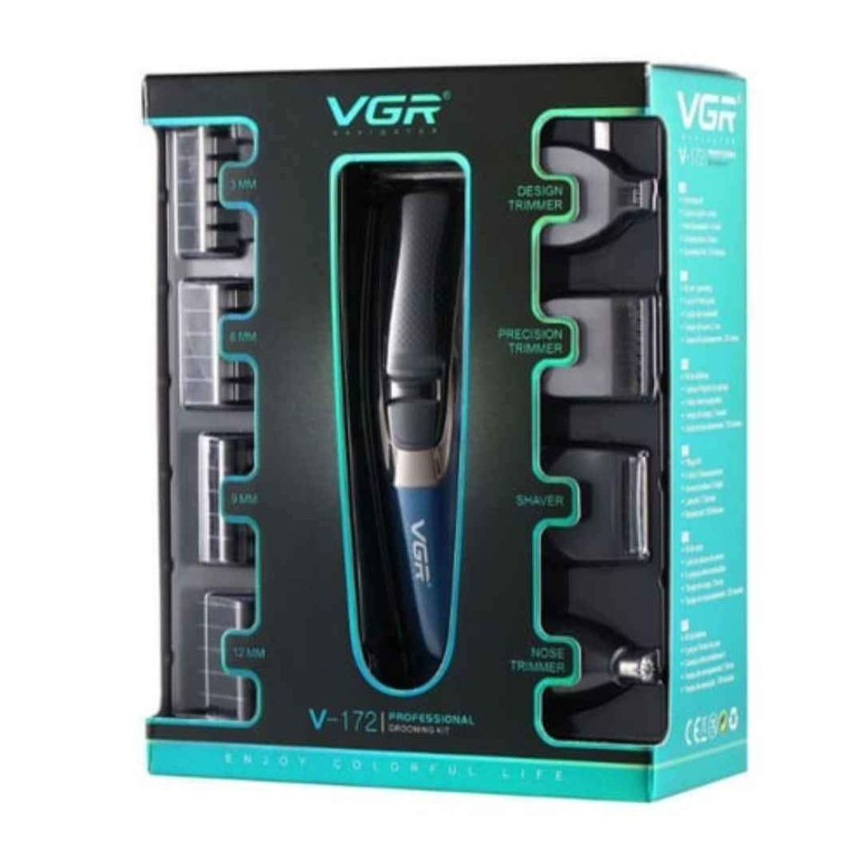 VGR V-172, Multifunctional 5 in 1 Grooming Hair Clipper Kit_2