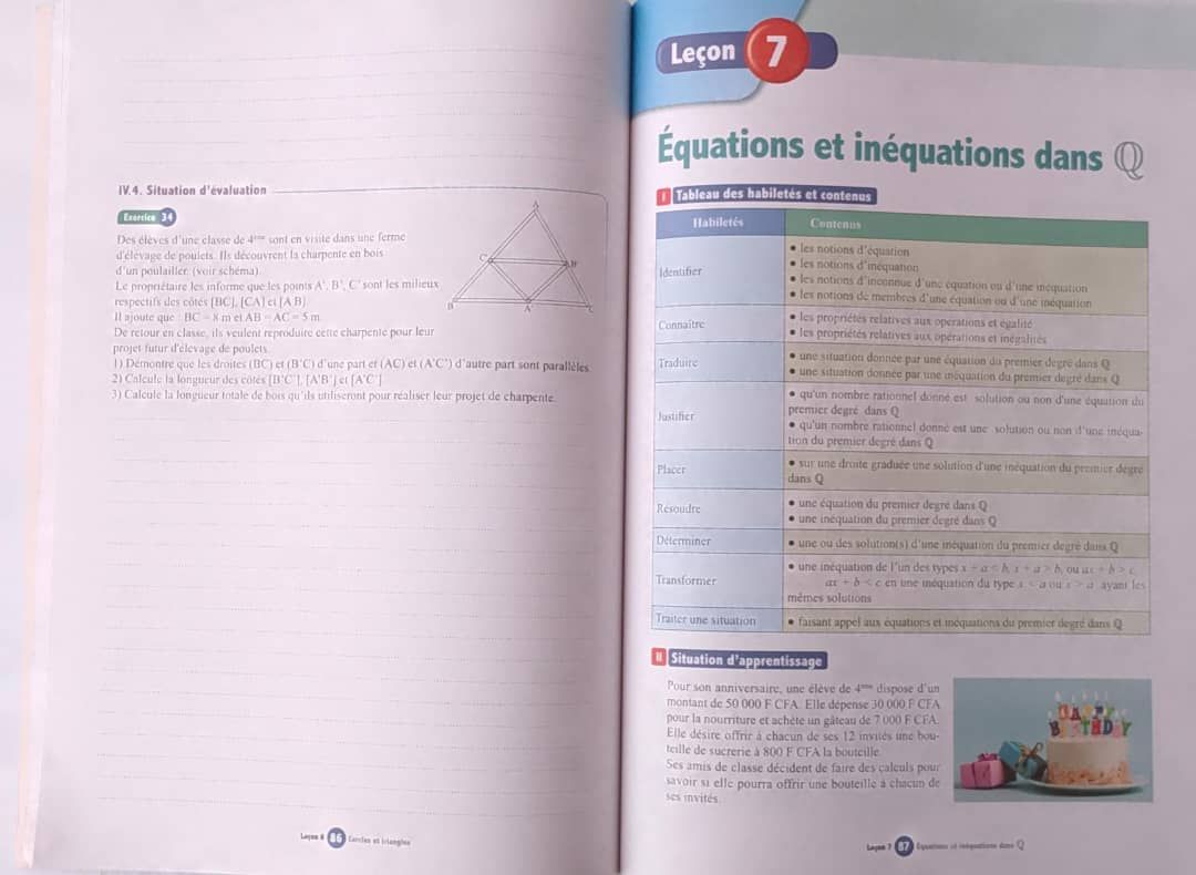 Mathematique / Les Cahiers de la Réussite (Valesse) - 4ieme_2