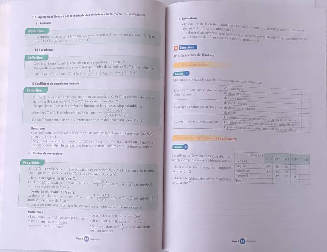 Mathematique / Les Cahiers de la Réussite (Valesse) - Tle A_2